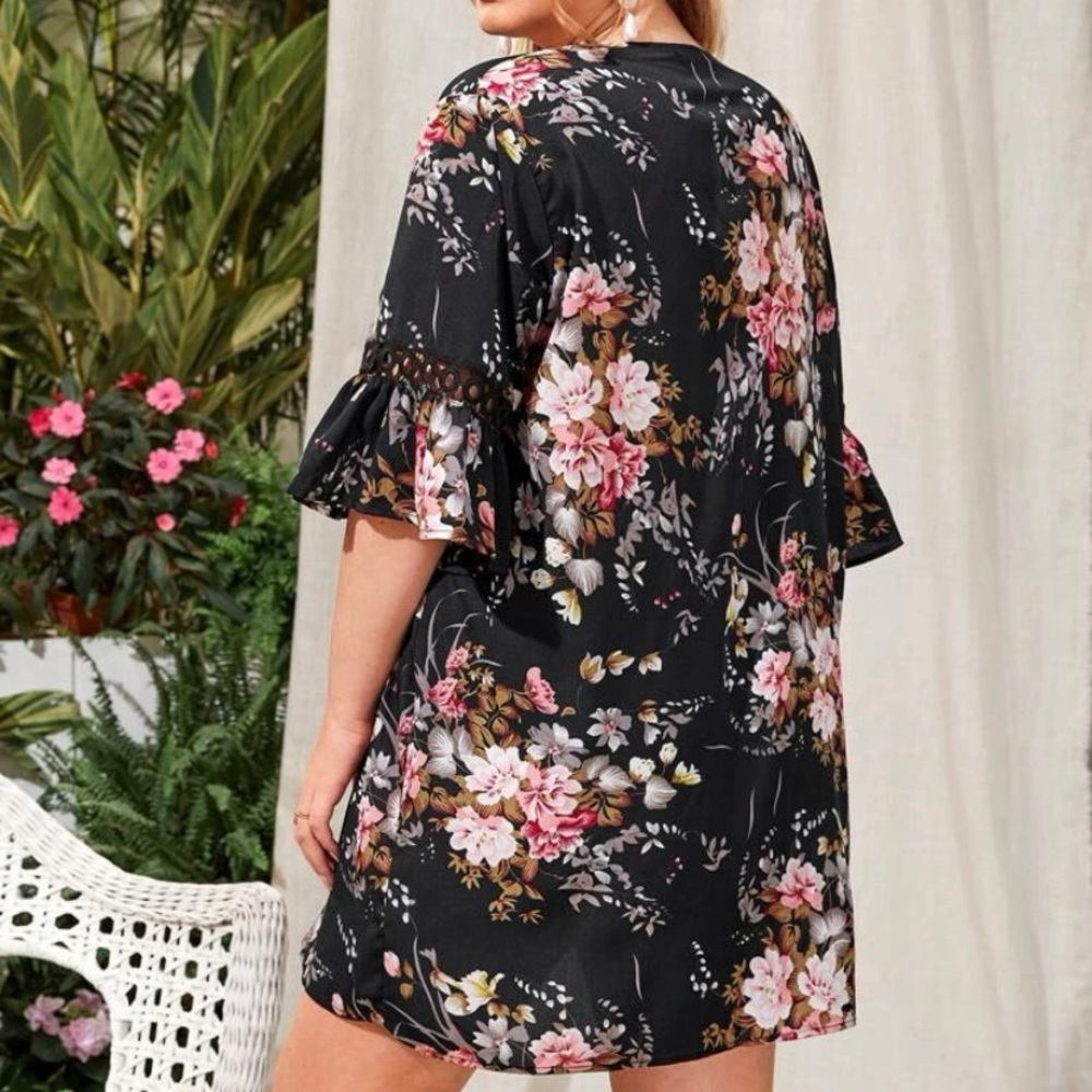 Floral Print Kimono - Picture 3 of 5